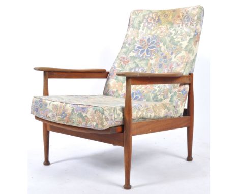 George Fejer and Eric Phamphilon - Guy Rogers - Heals of London - A mid 20th century retro vintage armchair having a tall chi