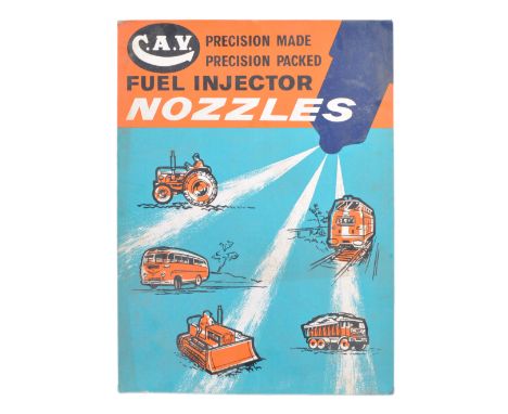 CAV Fuel Injector - Advertising - an original mid century retro advertising easel backed card shop advertisement display for 