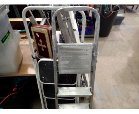 Two pairs of step ladders. Not available for in-house P&amp;P 