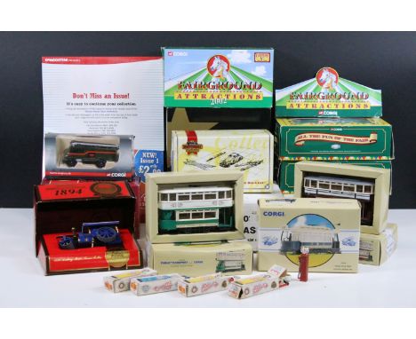 19 Boxed diecast models to include 9 x Corgi, 6 x Matchbox and 4 x Crescent Toys, featuring 4 x Matchbox Collectibles, 4 x Cr