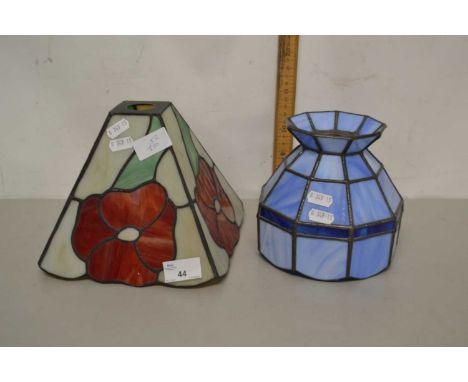 Two reproduction Tiffany style light shades
