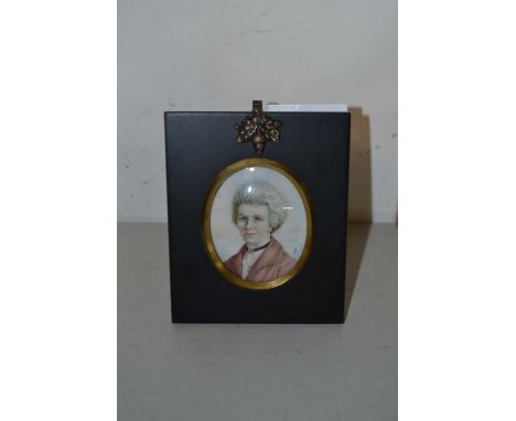 Joan Patricia Carter (British, 20th century), Portrait of a lady, inscribed on verso: 'Mrs A.Bush (Granny)', watercolour on b