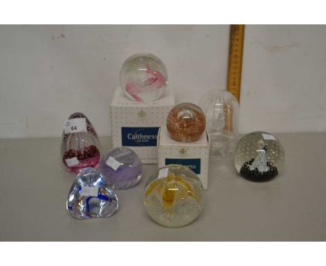 Mixed Lot: Various Caithness paperweights and other items