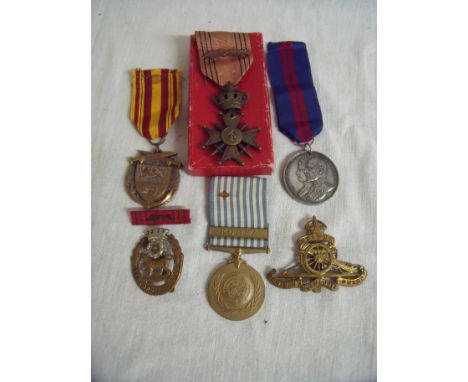 United Nations Corea service medal, a Dunkirk Veterans medal, a County of Worcester 1902 Edward VII and Alexandra Commemorati