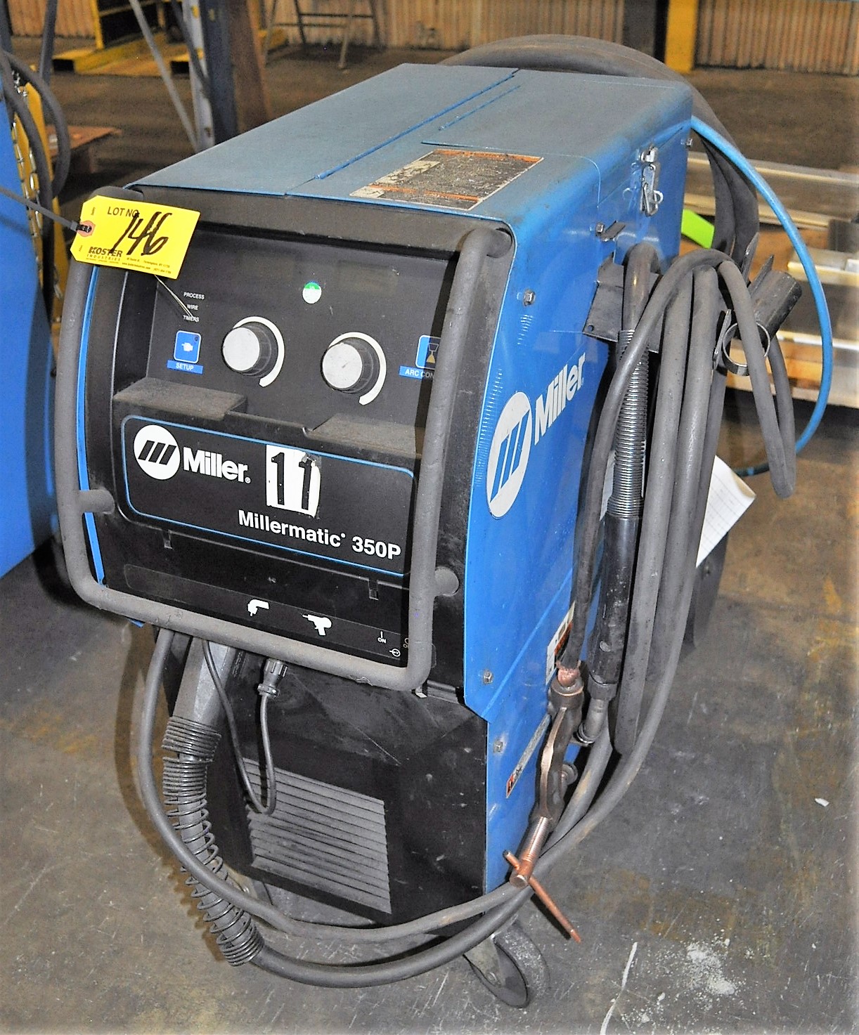 MILLER MILLERMATIC 350 300AMP WELDING POWER SOURCE, WITH WIRE FEED, 3