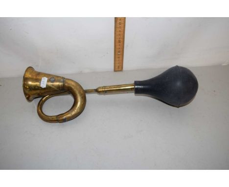 Vintage brass car horn