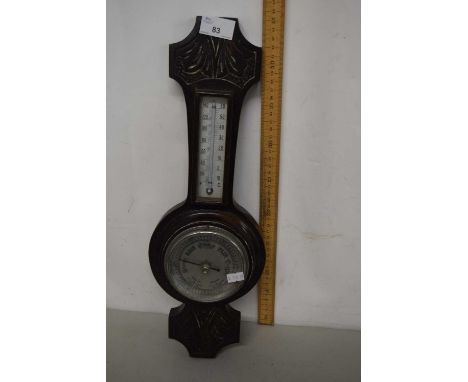 Vintage barometer and thermometer combination