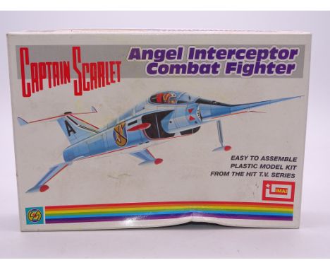 IMAI: CAPTAIN SCARLET: ANGEL INTERCEPTRO COMBAT FIGHTER Plastic Model Kit - complete and unused - still sealed inside - in go
