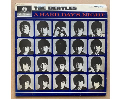 THE BEATLES: A HARD DAY'S NIGHT LP ALBUM (1964) - First Pressing (Variation C) - The track listing style on both sides were r