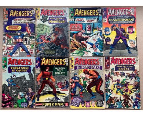 AVENGERS #16, 17, 18, 19, 20, 21, 22, 24  (8 in Lot) - (1965) - (MARVEL FR/GD - Cents Copy / Pence Copy/Stamp) - New team lin