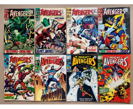 AVENGERS #45, 46, 50, 51, 55, 63, 64, 65  (8 in Lot) - (1967 / 1969) - (MARVEL GD/VG - Cents Copy / Pence Copy/Stamp) - First