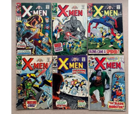 X-MEN #33, 34, 35, 36, 37, 40, (6 in Lot) - (1967 - 1968) - (MARVEL FR/VG - Cents Copy / Pence Stamp/Copy) - First appearance