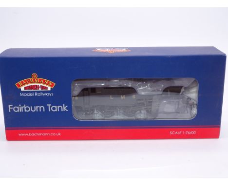 OO GAUGE - A Bachmann 32-880 Fairburn 2-6-4 tank locomotive in LMS black livery numbered 2278. VG in VG box