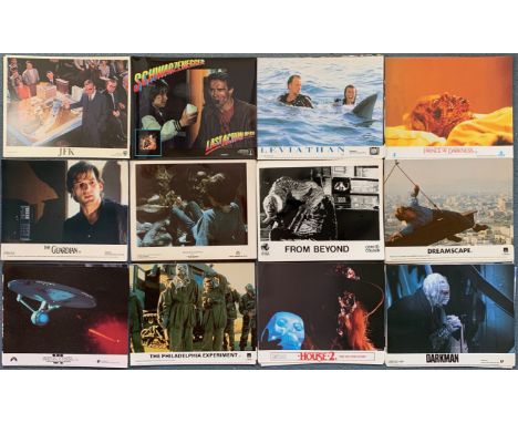 PRINCE OF DARKNESS, DARKMAN, PHILADELPHIA EXPERIMENT + 9 x OTHER LOBBY CARD SETS (96 in Lot) - 12 x sets (8 in each) of Front