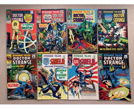 STRANGE TALES #158, 161, 162, 163, 164, 165, 167, 168 (8 in Lot) - (1967) - (MARVEL FR/GD - Cents Copy / Pence Copy) - Nick F