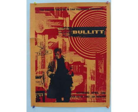 BULLITT (MONDO) (2010) - Limited Edition Silk Screen Lithograph SIGNED by artist DAVID O'DANIEL &amp; Hand Numbered (#31/100)