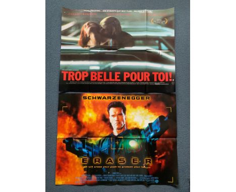 ERASER, LAND OF FREEDOM + 8 x OTHERS (10 in Lot) - British UK quad film posters which also includes BLUE ICE, ADVENTURES OF B
