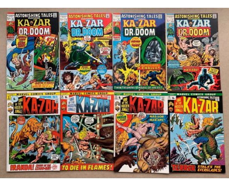 ASTONISHING TALES #4, 5, 6, 7, 9, 10, 11, 12 (8 in Lot) - (1971 -1972 ) - (MARVEL VG - Pence Copy) - KA-ZAR and DR. DOOM (fir