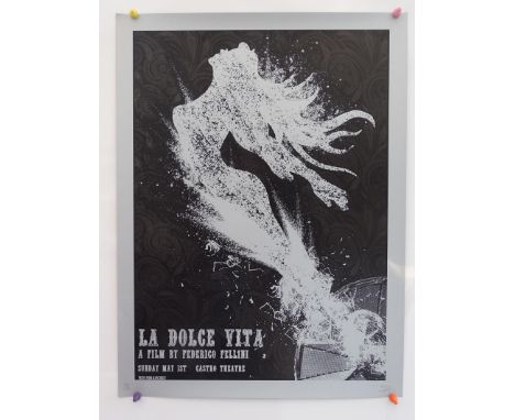 LA DOLCE VITA (MONDO) (2011) - Limited Edition Lithograph SIGNED by artist DAVID O'DANIEL &amp; Hand Numbered (#70/150) for u