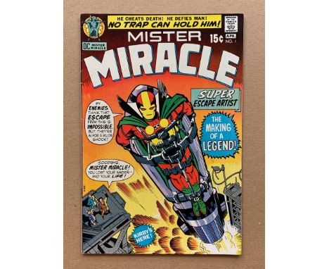MISTER MIRACLE #1 (1971 - DC) VG/FN (Cents Copy) - First appearances of Mister Miracle and Oberon. Death of Thaddeus Brown. J