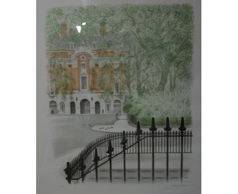 Janet Brooke, Bethnal Green, 1990, signed, limited edition lithograph, 63cm x 50cm; David Gentleman, BMA House, signed, limit