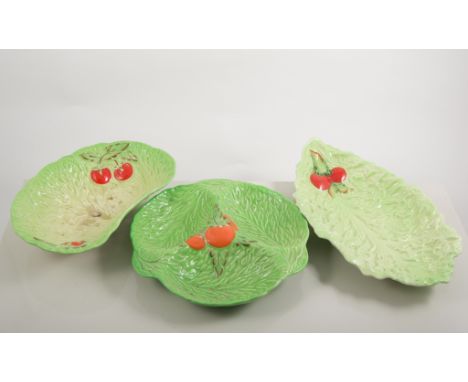 Carltonware leaf-moulded pottery, and other moulded novelty decorative pottery,