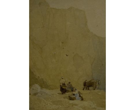 Thurston Laidlaw Shoosmith, "Harvesting seaweed", watercolour 17cm x 12cm, signed and dated 1897, 17cm x 12cmFootnote T L Sho
