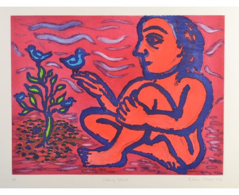 EILEEN COOPER 
TAKING STOCK
LINOCUT
Signed
PP
1992
60 x 45cm
FRAMED
The Stoneman Print Collection
Hugh Stoneman (1947-2005) w