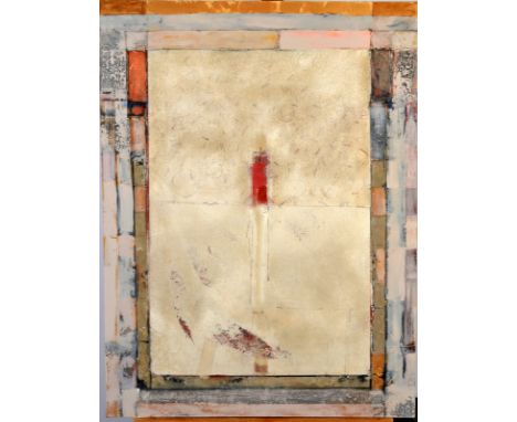 ROBIN WELCH
Red Centre II
Mixed media
Signed to the back
101 x 76cm, Unframed Condition Report: No condition issues.