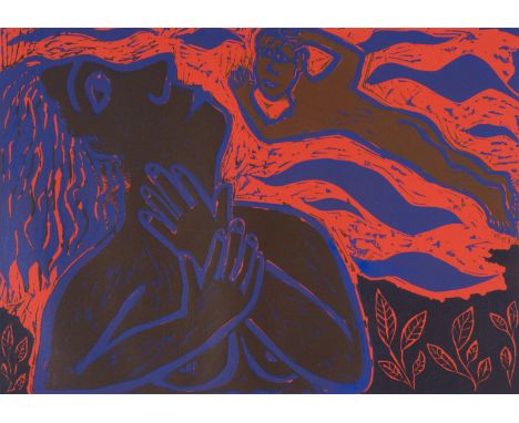 EILEEN COOPER 
THE WEDDING
LINOCUT
Signed
1992
8 OF 35
37 x 53cm
The Stoneman Print Collection
Hugh Stoneman (1947-2005) was 