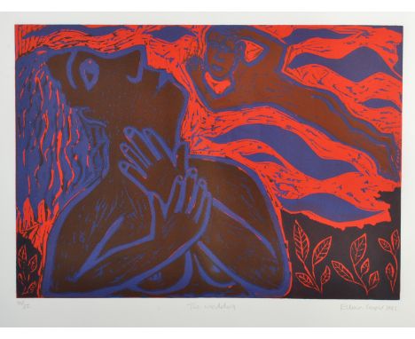 EILEEN COOPER 
THE WEDDING
LINOCUT
Signed
35/35
1992
53 x 37cm
FRAMED
The Stoneman Print Collection
Hugh Stoneman (1947-2005)