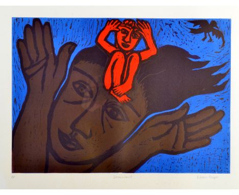 EILEEN COOPER 
DREAMLAND
LINOCUT
Signed
PP
1992
38 x 52cm
FRAMED
The Stoneman Print Collection
Hugh Stoneman (1947-2005) was 