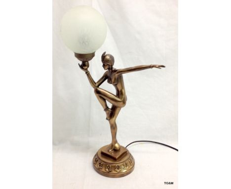 An Art Deco Tiffany style lamp
