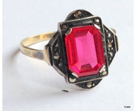 A 9ct gold Victorian ring size R