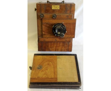 A Compur plate camera and plates