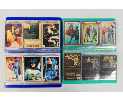 Trade Cards - Batman part sets comprising A&amp;BC Bat Laffs, 52 cards and A&amp;BC Riddler's Riddles, 26 cards 