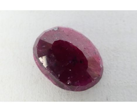 A 9 carat loose ruby, 1.8 grams.