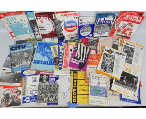 Liverpool Football Club - A collection of away football programmes 1950's to 1970's, in excess of 80.Condition Report: There 