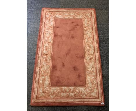 A heavy quality Chinese wool rug, 93cm x 154cm