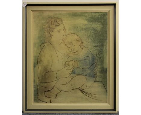 A 1960s framed Picasso print, 73cm x 85cm