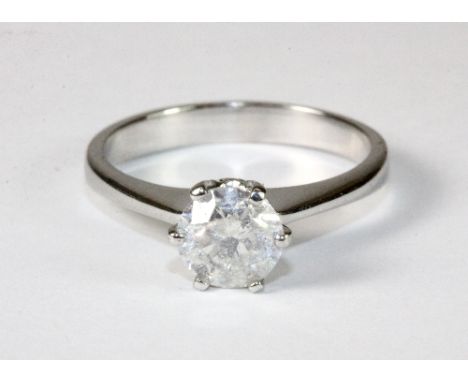 An 18ct white gold diamond solitaire ring approx. 1.09ct (N)