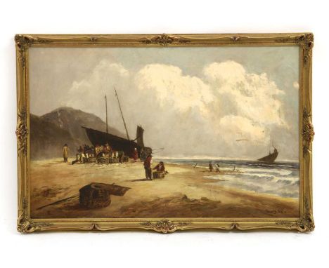 Thomas M Ash (1851-1935)On the Welsh coast, near Barmouthsigned l.r., oil on canvas, inscribed verso40.5 x 61cmCondition repo