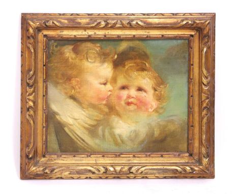 Frank Salisbury (1874-1962)The Kiss: Portrait of the artist's daughtersindistinctly inscribed and dated 10.6.24 l.r., oil on 
