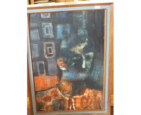 Harrold Wood, portrait of a man, 35" x 23"