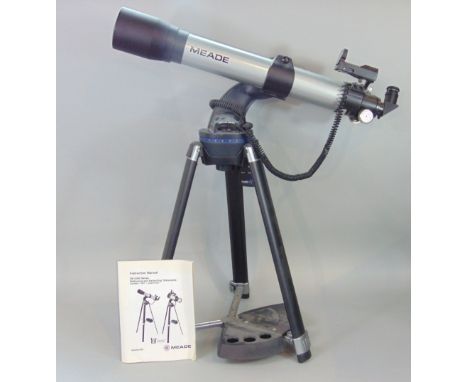 Meade computer controlled electronic telescope with instruction manual and accessories 