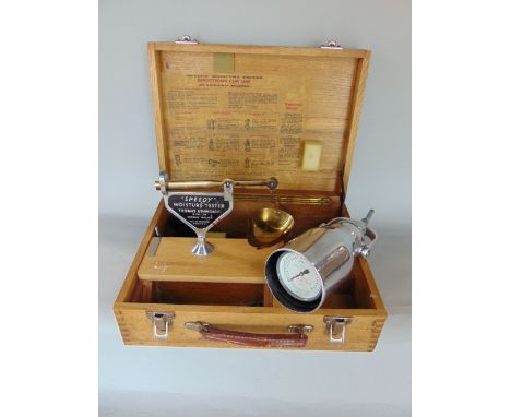 Vintage oak cased 'Speedy' moisture tester