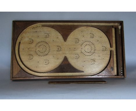 Wooden bagatelle game marked 'Milbro Loopatelle', 77 x 40 cm