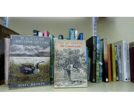 A quantity of books about natural history, fishing, hunting, poaching, etc, including the BBC Book of the Countryside which c