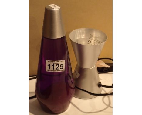 Blue lava lamp, model H2121UK. Working at time of lotting. Not available for in-house P&amp;P, contact Paul O'Hea at Mailboxe
