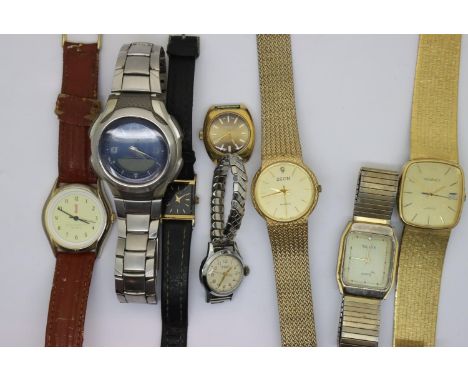 Collection of gents wristwatches to include a Regency quartz example. P&amp;P Group 2 (£18+VAT for the first lot and £3+VAT f